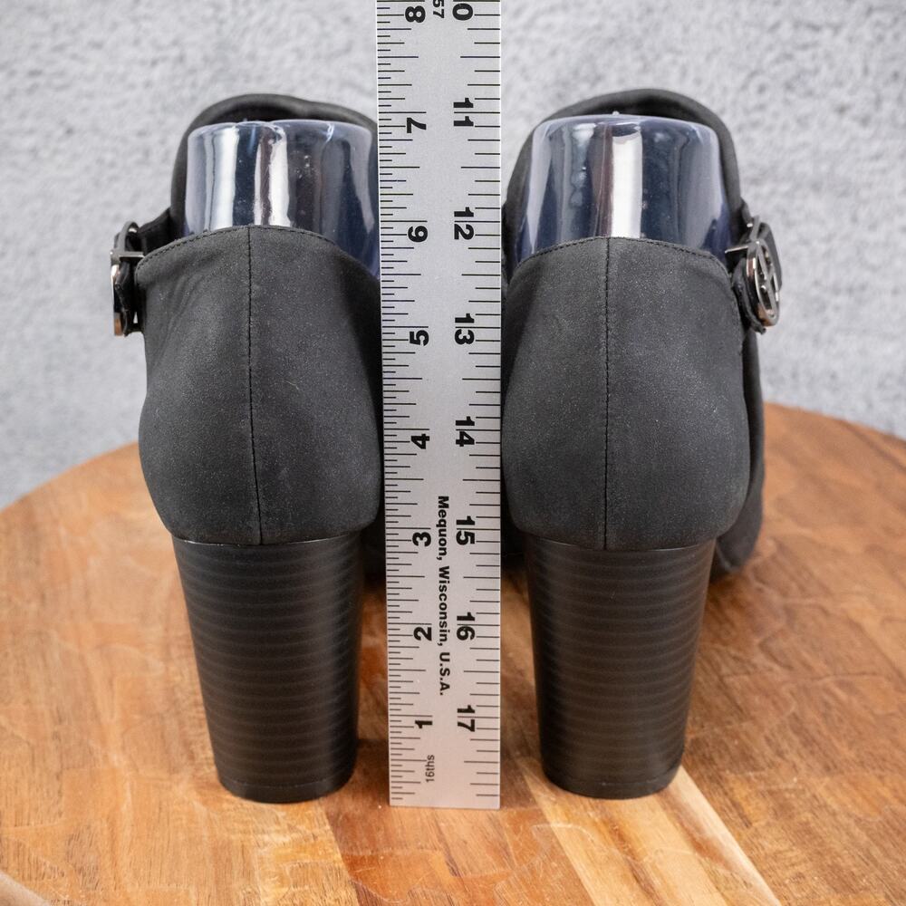 Giani Bernini Jaccee‎ Memory-Foam Perforated Shooties Heeled SZ 9.5 Black - Picture 4 of 6